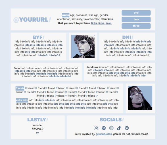 commission info